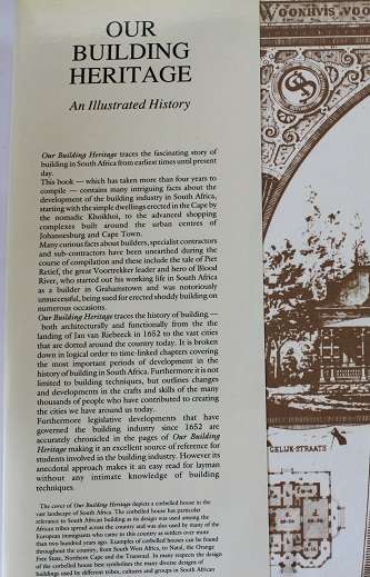 Our Building Heritage compiled by Paddy Hartdegen. An illustrated history