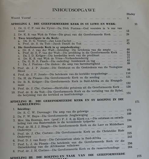 Die Gereformeerde Kerk in Suid- Afrika eeufees 1859-1959