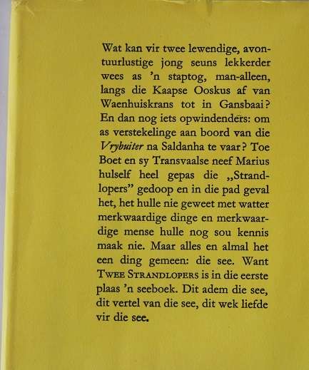 Twee Strandlopers deur Jan Rabie. Jeugverhaal.