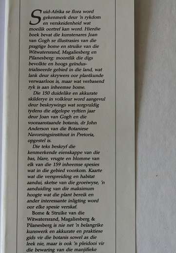 Bome & Struike van die Witwatersrand, Magaliesberg & Pilansberg deur Joan van Gogh & John Anderson