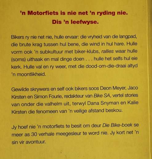 Die Bike-boek deur Tobie Wiese