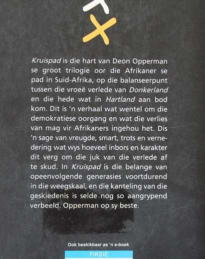 Kruispad deur Deon Opperman. Die kruisie wat jy trek, sal die kruis wees wat jy dra.