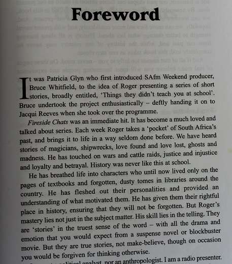At the fireside by Roger Webster. True South African stories