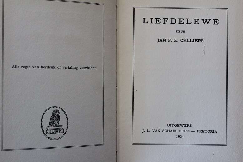 Liefdelewe deur Jan F.E. Celliers