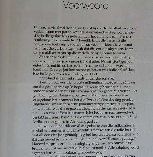 Nuusdagboek deur Frikkie Wallis