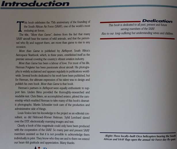 A Salute to the South African Air Force by Herman Potgieter text by Linden Birns