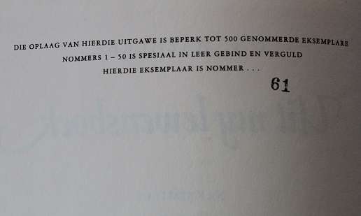 Uit my Lewensboek D.F. Malherbe. Ongepubliseerde manuskrip.