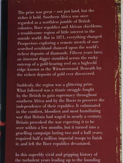 Diamonds, gold and war by Martin Meredith. The making of South Africa