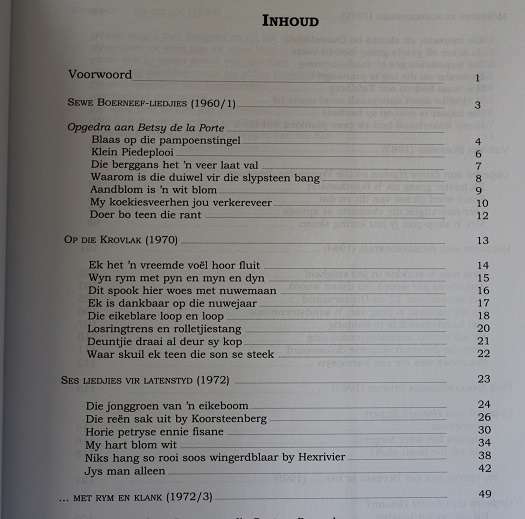 Boerneef sing deur Pieter de Villiers. Komposisies van uitgesoekte verse: 10 siklusse