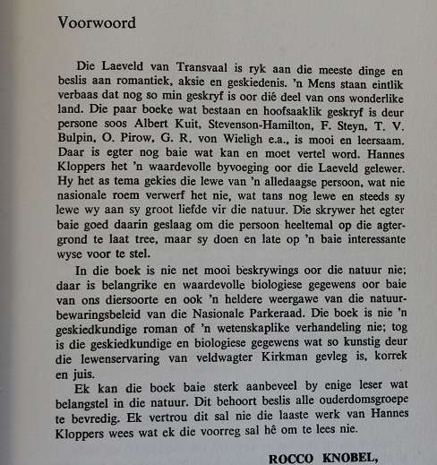 Veldwagter! deur Hannes Kloppers