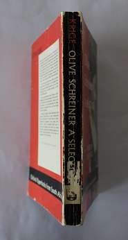 Olive Schreiner a selection edited by Uys Krige