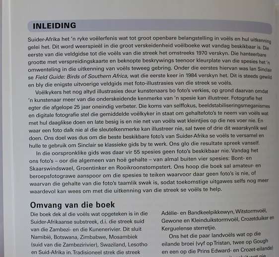 Volledige fotografiese veldgids-Voëls van Suid Afrika deur Ian Sinclair/Peter Ryan