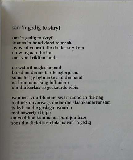 Die hand vol vere deur Breyten Breytenbach