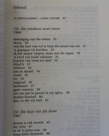 Die hand vol vere deur Breyten Breytenbach