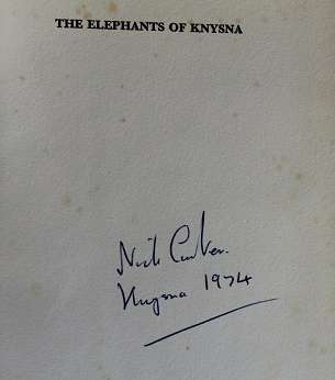 The Elephants of Knysna by Nick Carter. Signed !!