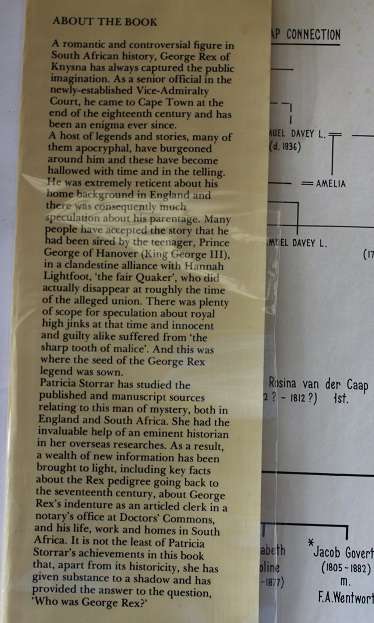 George Rex : Death of a Legend by Patricia Storrar. Inscribed !!