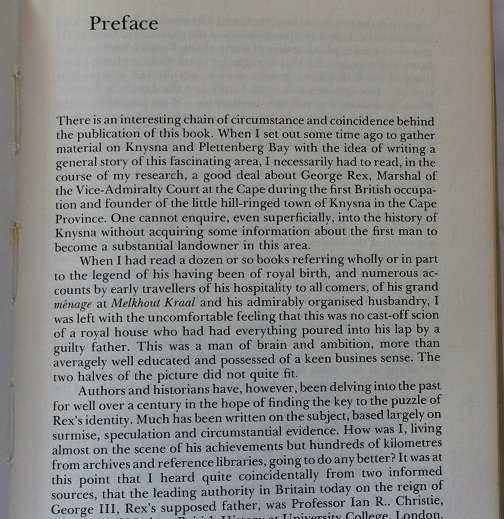 George Rex : Death of a Legend by Patricia Storrar. Inscribed !!