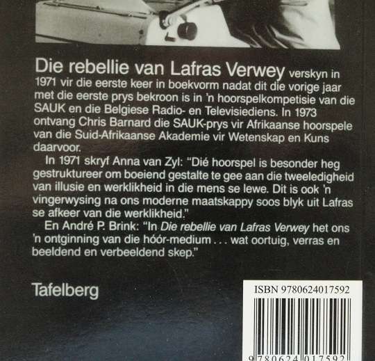 Die Rebellie van Lafras Verwey deur Chris Barnard
