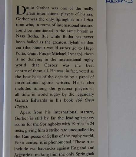 Danie Gerber. Maestro of the midfield by Chris Schoeman