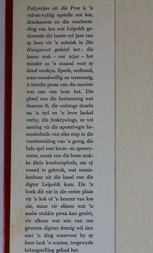 Polfyntjies vir die proe deur C. Louis Leipoldt