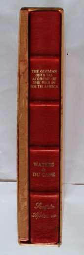 The German official account of the war in South Africa by Waters & Du Cane. Scripta Africana series.