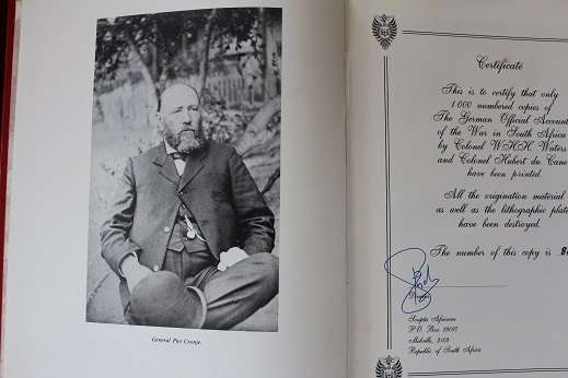 The German official account of the war in South Africa by Waters & Du Cane. Scripta Africana series.