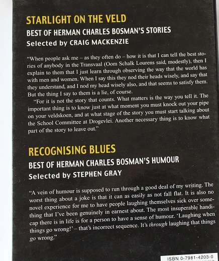 Best of Bosman by S. Gray and C. MacKenzie. Best stories and humor.