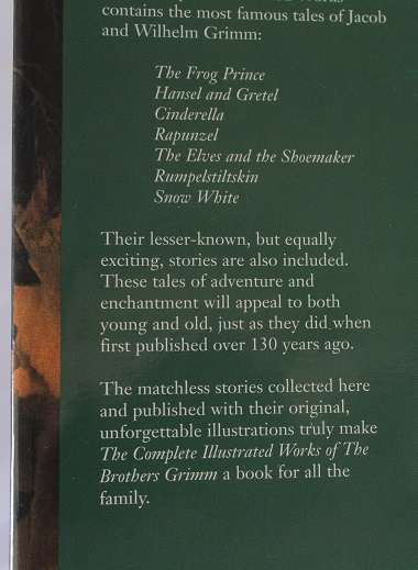 The complete illustrated works of The Brothers Grimm