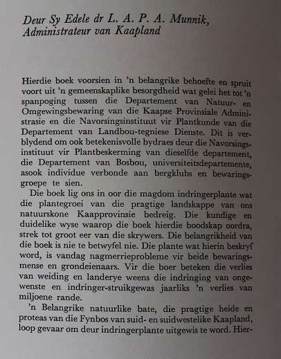 Indringerplante-redakteur C.H.Stirton. Gids vir die uitkenning en die beheer.