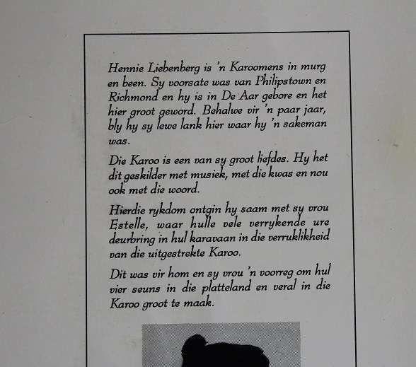 Karoo dinge. Die lieg-en lagstories van die Bo-Karoo deur Hennie Liebenberg