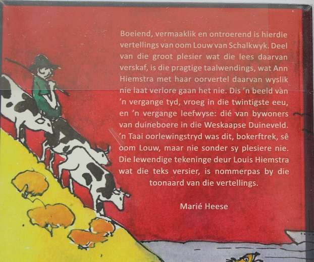 'N plan is 'n Duineboerdery deur Louw van Schalkwyk.  Weskaapse duineveld stories.