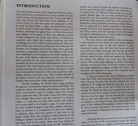 Women's Camp Journal by J. & M. Grobler. The concentration camps of the Anglo-Boer War.