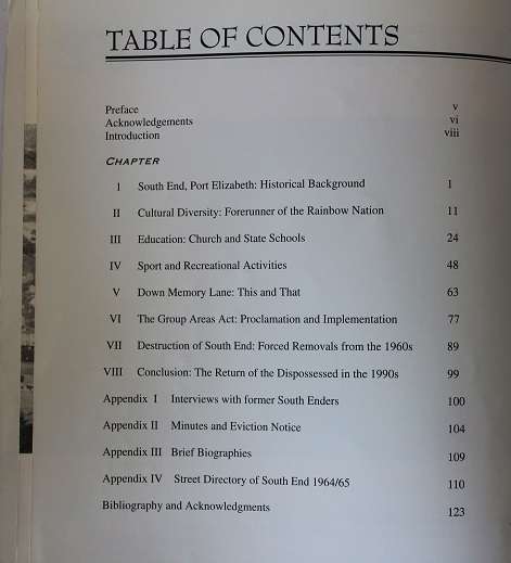 South End ( as we knew it ) by Y. Agherdien, A.C.George and S. Hendricks edited by R.H. du Pré