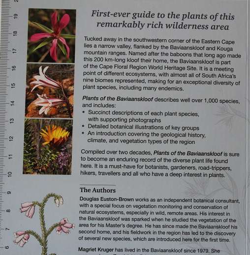 Plants of the Baviaanskloof by Douglas Euston- Brown & Magriet Kruger