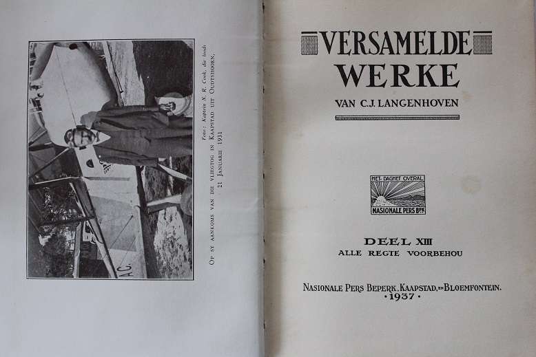 Versamelde werke deel XIII van C.J. Langenhoven