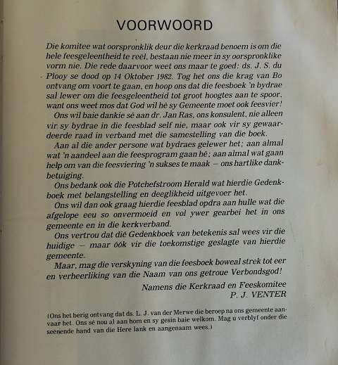 Gereformeerde Kerk Postmasburg Eeufees 1883-1983