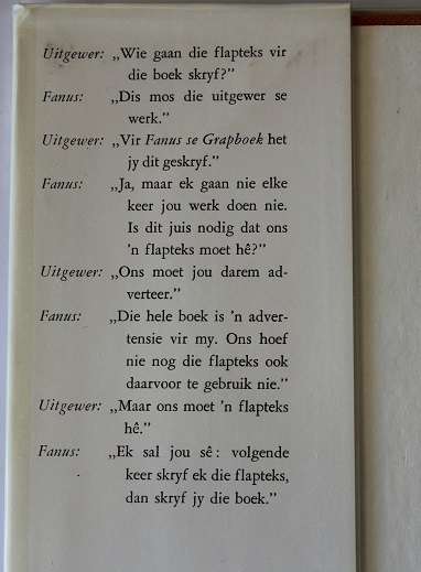 My voet in 'n visblik deur Fanus Rautenbach. 'n Stoutobiografie