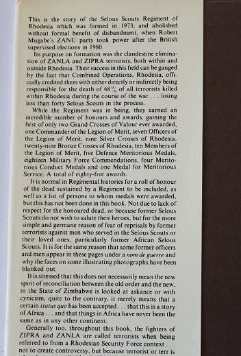 Selous Scouts Top secret war by Peter Stiff
