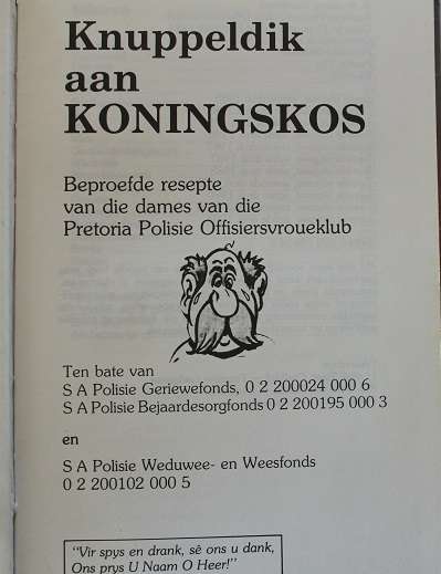 Knuppeldik aan Koningskos deur die dames van die Pretoria Polisie Offisiersklub