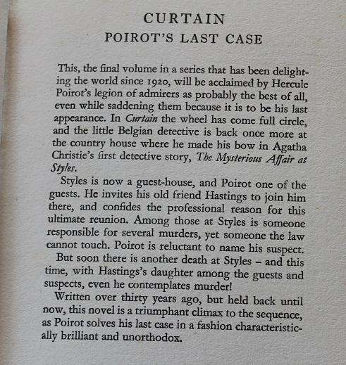 Curtain-Poirot's last case by Agatha Christie