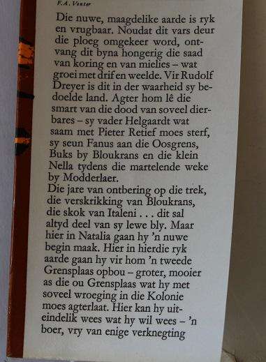 Bedoelde Land deur F.A. Venter