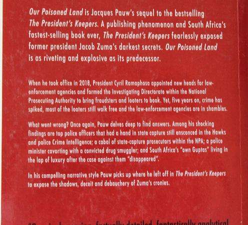 Our Poisoned Land by Jacques Pauw. Living in the shadows of Zuma's Keepers