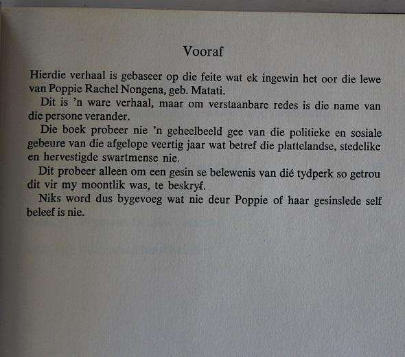 Die Swerfjare van Poppie Nongena deur Elsa Joubert