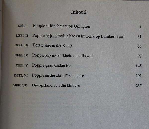 Die Swerfjare van Poppie Nongena deur Elsa Joubert