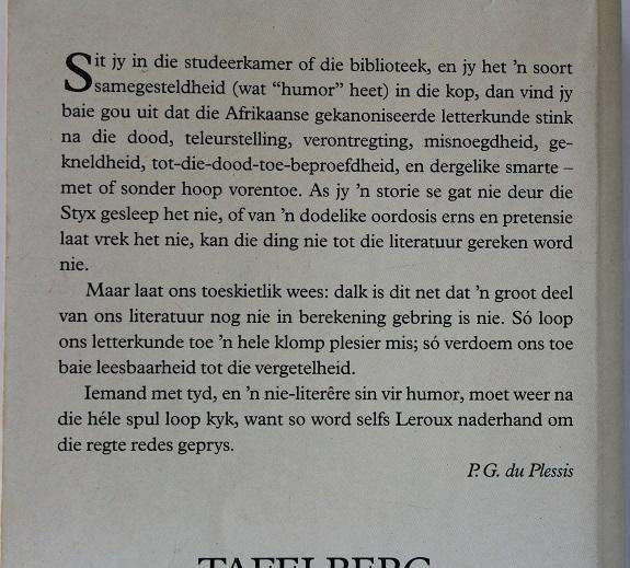 Ligvoets. 'n Keur deur P.G. du Plessis en Marga Stoffer