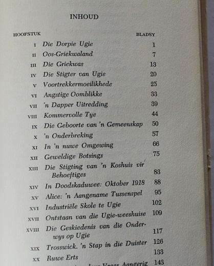 Die romantiese verhaal van die dorpie Ugie deur M.T.R. Smit