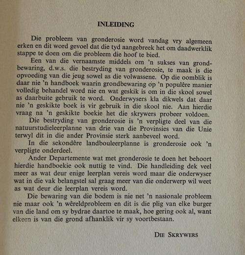 Red die bodem deur S.J.G. Hofmeyr en C.R. Booysen. Opgedra aan almal wat die natuur liefhet.