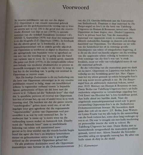 Die Bonkige Zoeloelander D.J. Opperman in beeld deur J.C. Kannemeyer
