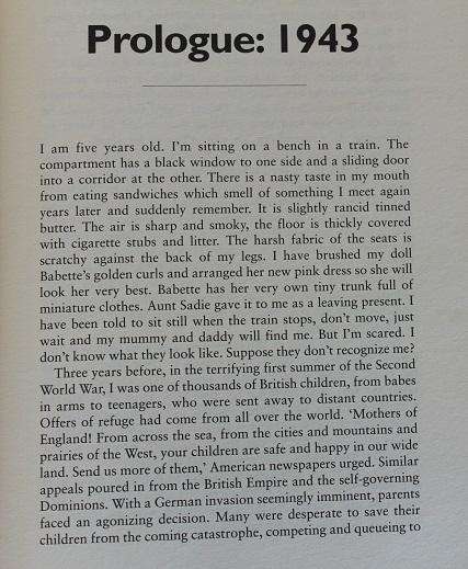 Out of harm's way by Jessica Mann. The wartime evacuation of children from Britain.