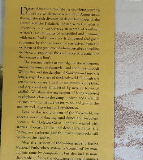 Desert Adventure by Paul Augustinus. In search of wilderness in Namibia and Botswana.